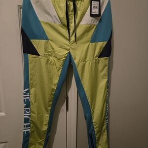 Men's Colorblock Wind Pants with Side Logo